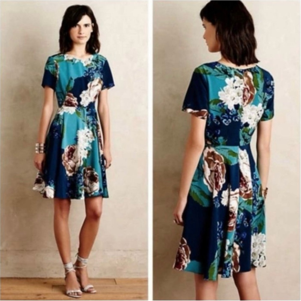 Anthropologie Floral Dress